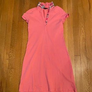 VGUC Lands' End Pink SS Polo Dress, Madress collar, W XXS/P, 0